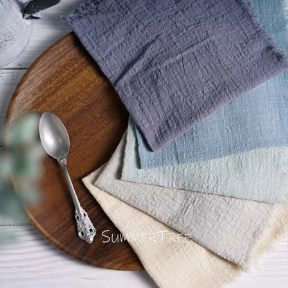 Rustic Cotton Gauze Reusable Napkin – Boho Kitchen & Table Decor - Rust