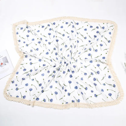 🌿 Cotton Muslin Swaddle Blanket – Soft, Breathable & Boho-Inspired for Newborns