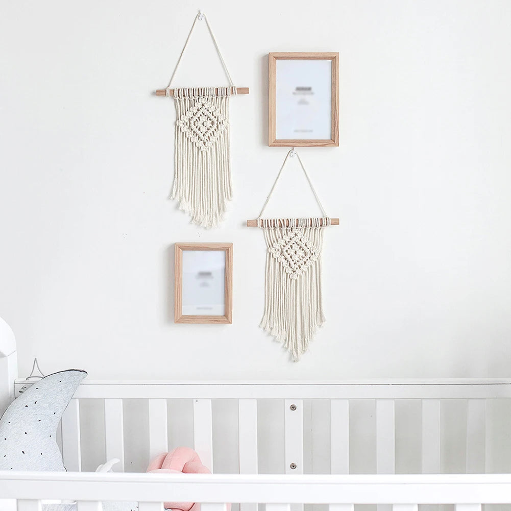 Natural Boho Macrame Wall Hanging – Handwoven Cotton Tapestry for Nursery, Living Room & Bedroom My Boho Home