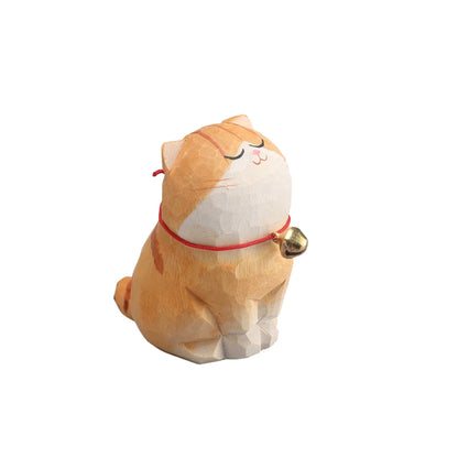 Plush cat toy with a bell on a white background