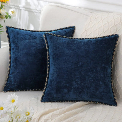 Luxury Chenille Throw Pillow Cover - Forest Green